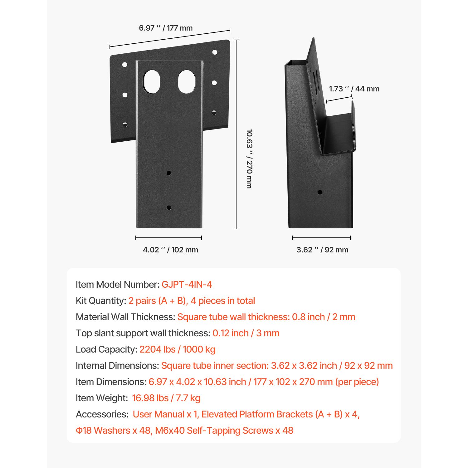 Lumber Woodworking - Deer Blind Brackets, Outdoor 3.6x3.6 Platform