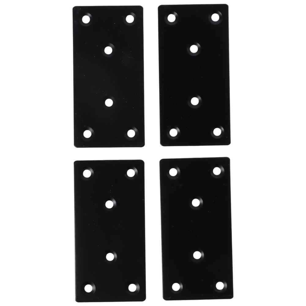 Woodworking X Brace - 4PCS Durable Black Flat Mending Plate