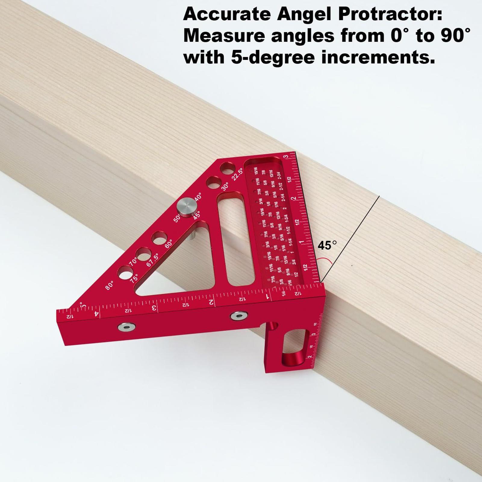 Woodworking Carpenter - Carpenter Square Hole Marking Ruler With