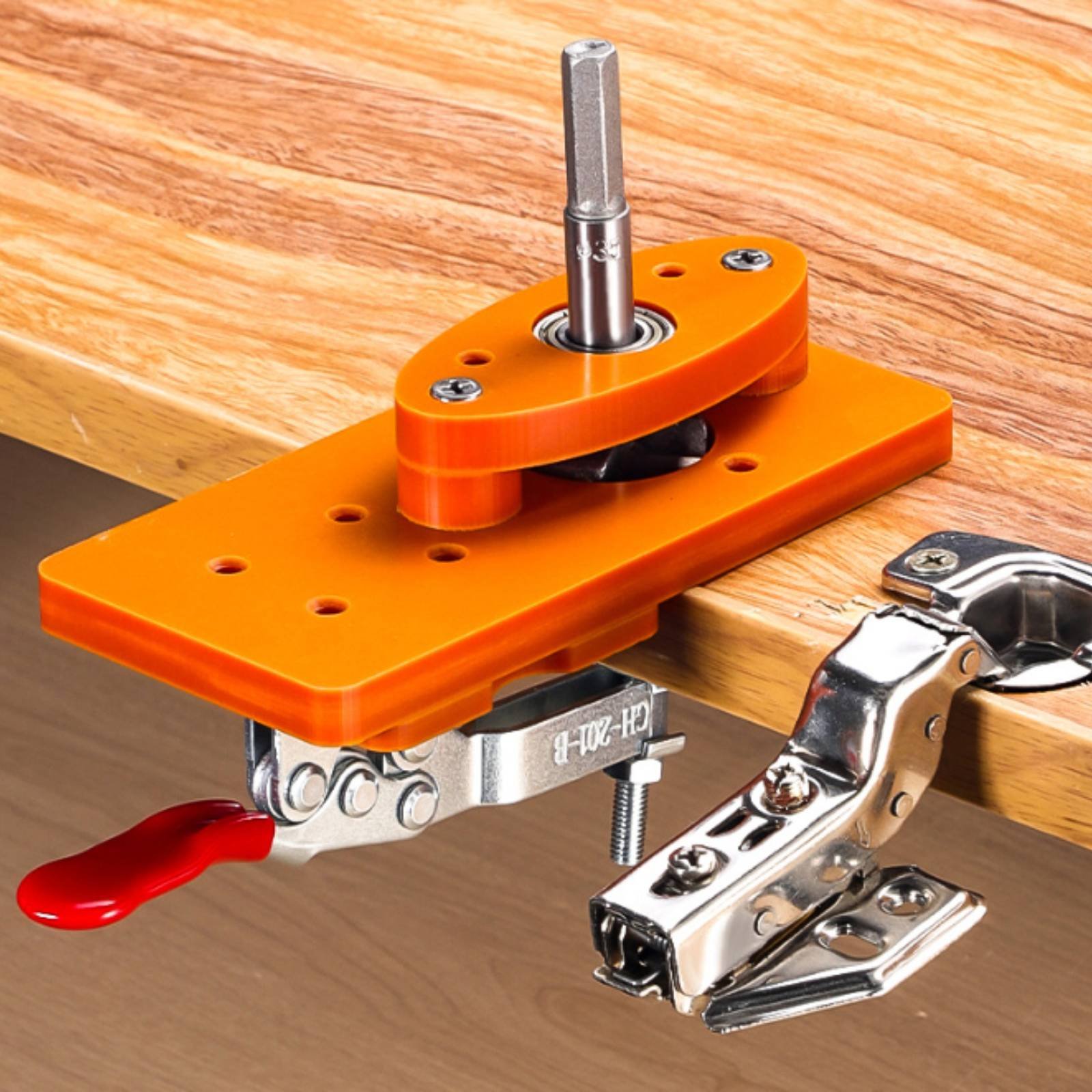 Woodworking Carpenter - 35mm Hinge Drilling Jig Long-Lasting Door