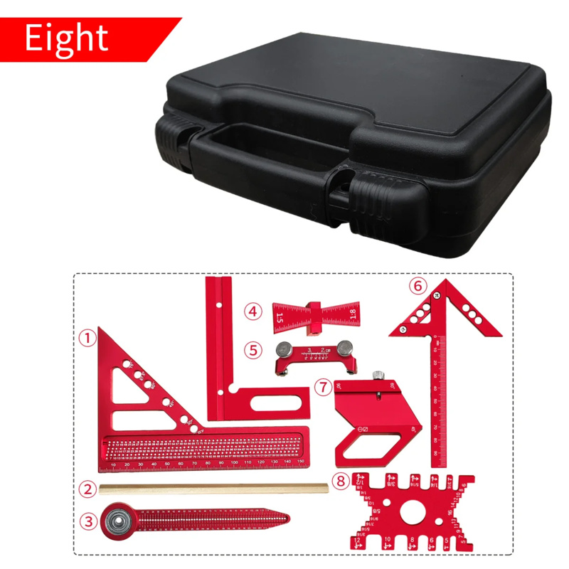 Woodworking Carpenter - Woodworking Aluminum Square Kit with Box