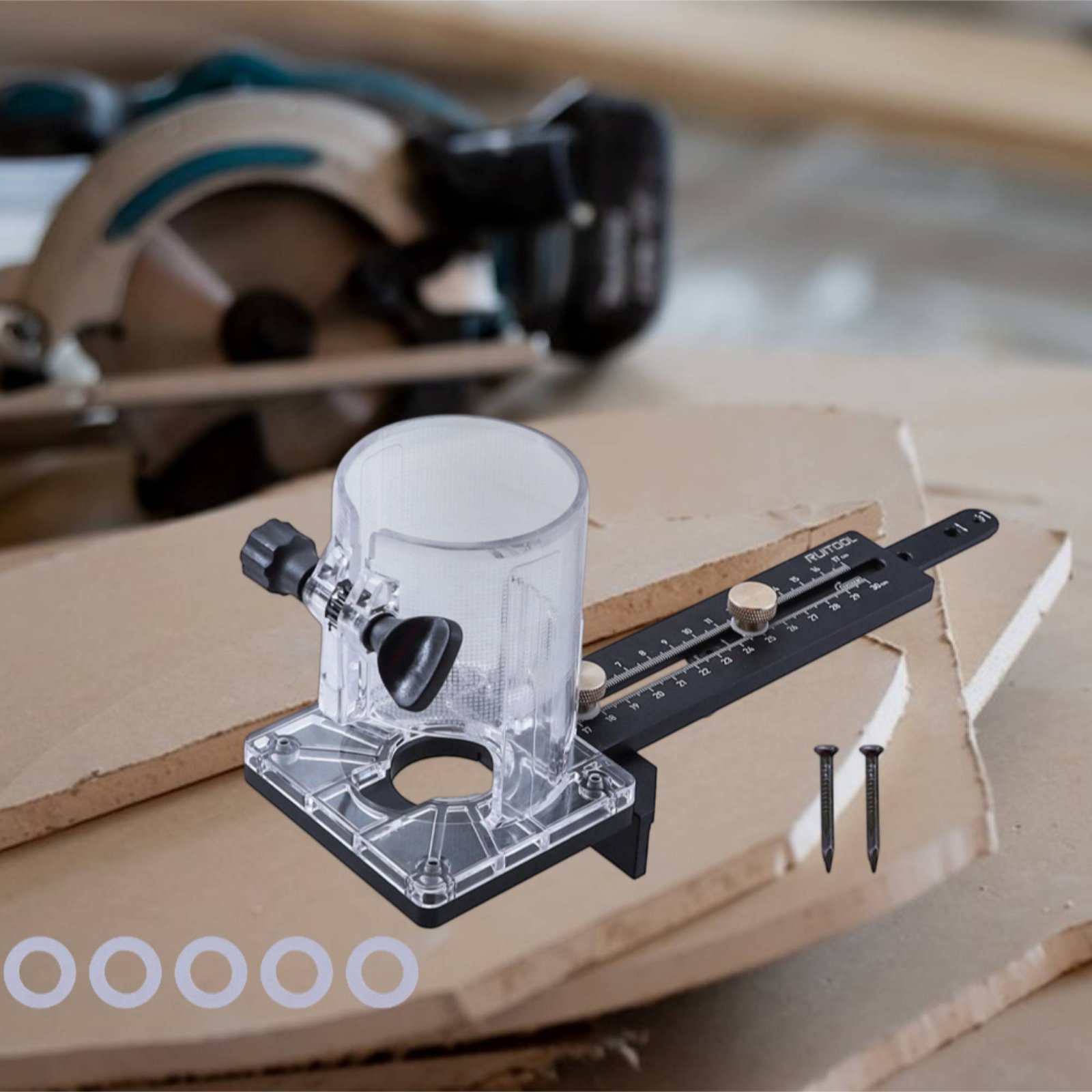 Woodworking Carpenter - Router Circle Cutting Jig Multi-Function Router