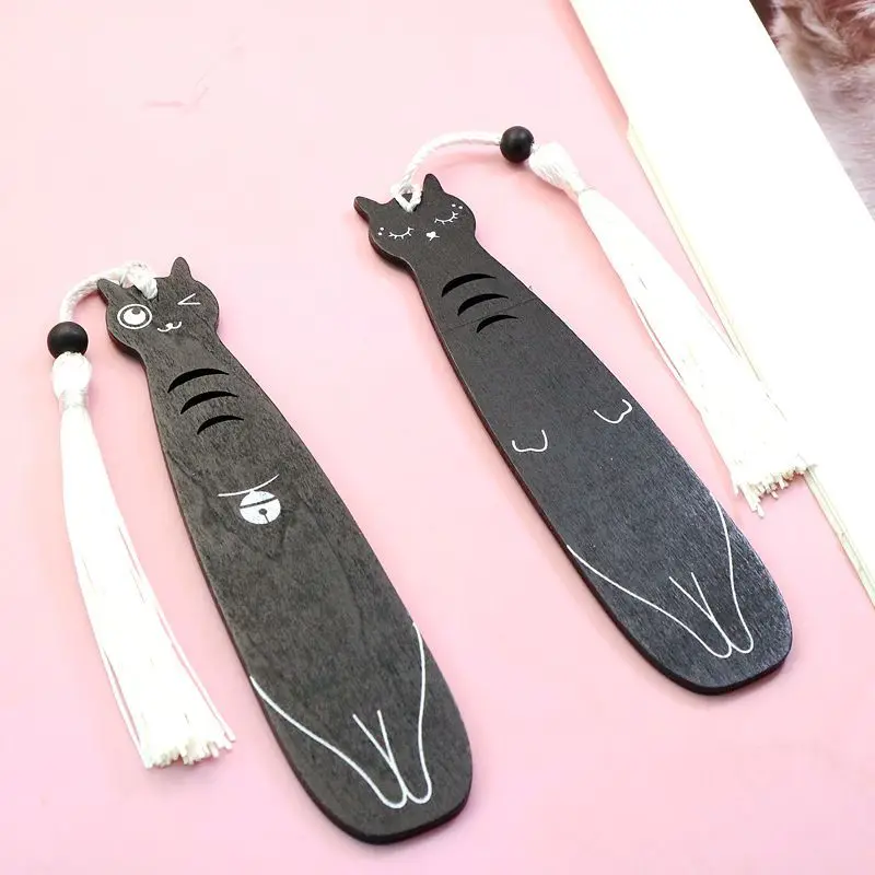 Cartoon Cat Wooden Bookmarks w - Woodworking For Kids 评论和价格