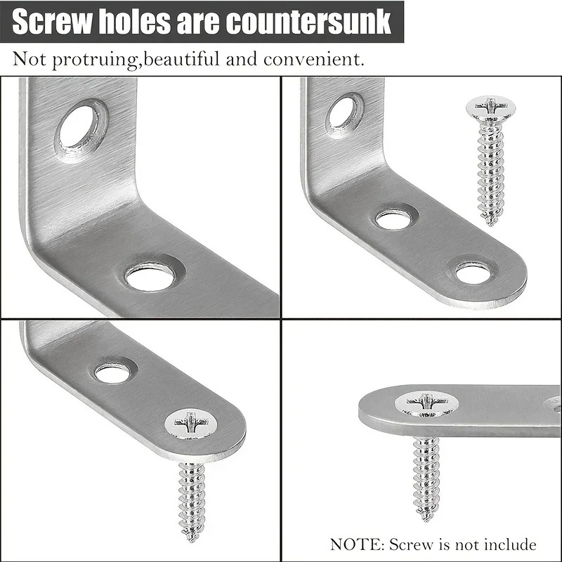 6Pcs Stainless Steel 90 Degree - Woodworking X Brace 评论和价格
