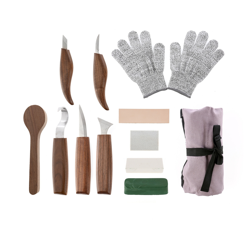 12PCS Walnut Chrome Vanadium S - Woodworking Hand Tools 评论和价格