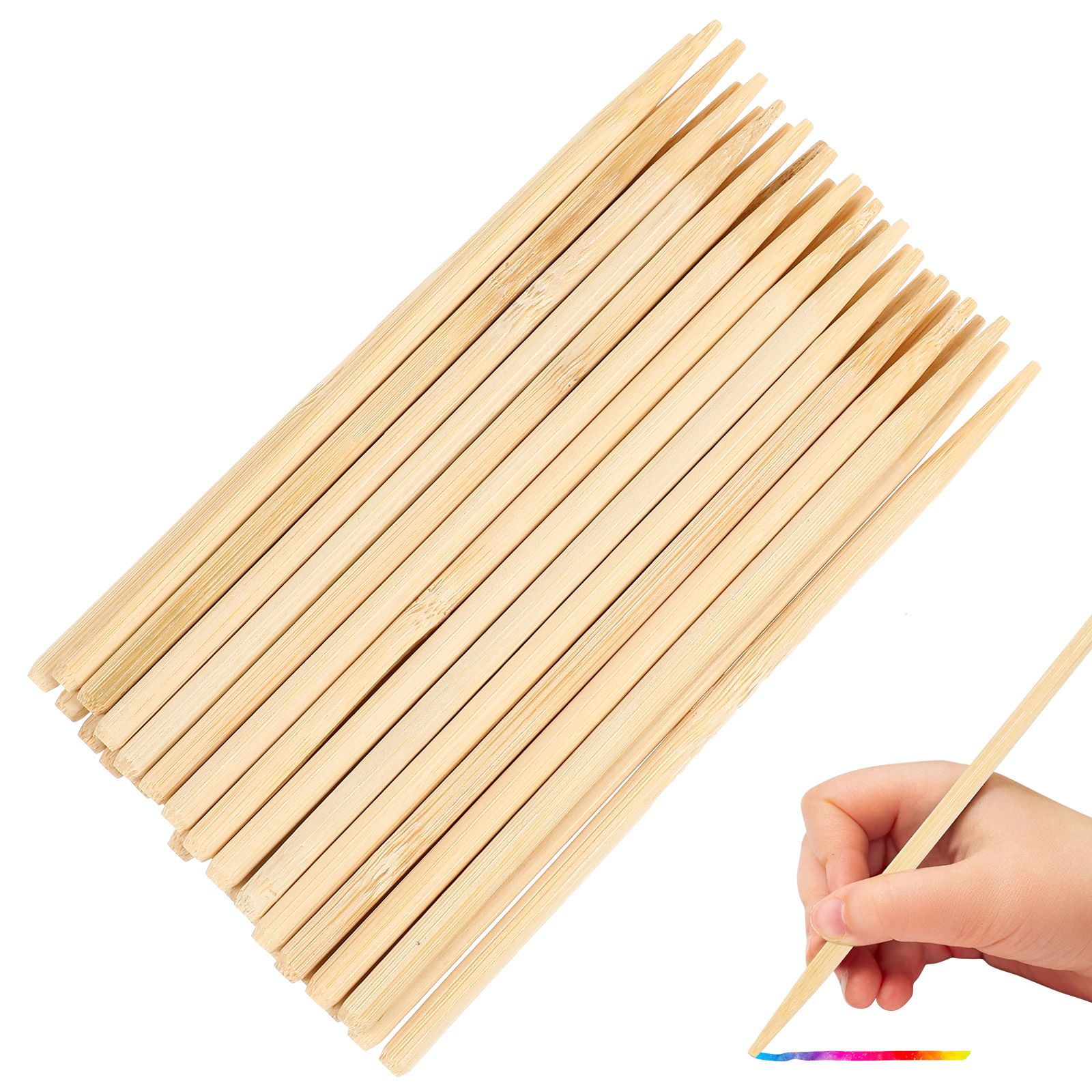 30pcs Scratch Bamboo Pens Wax  - Woodworking For Kids 评论和价格