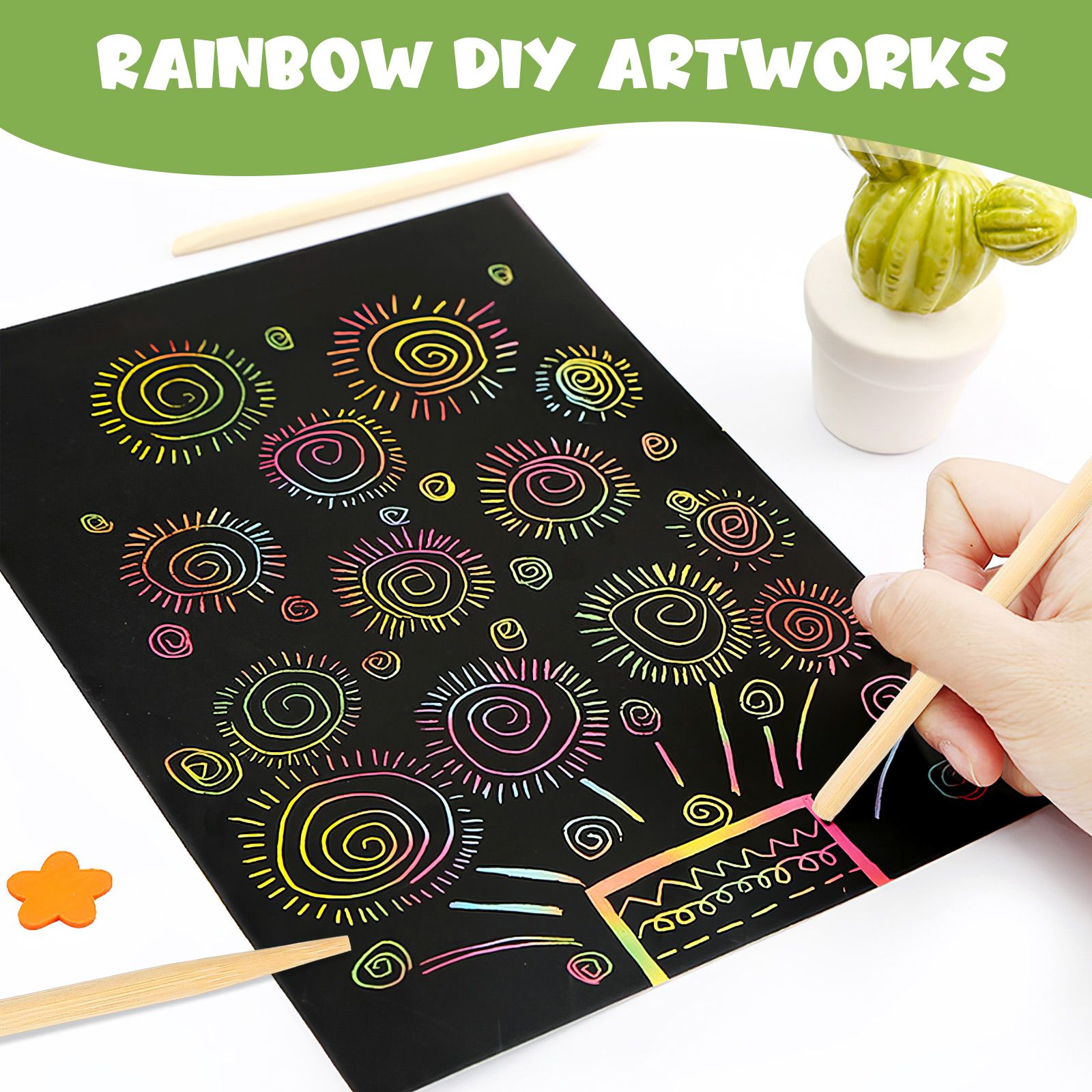 30pcs Scratch Bamboo Pens Wax  - Woodworking For Kids 评论和价格