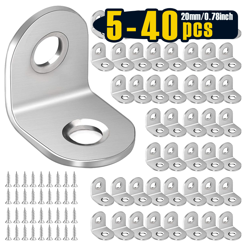 5-40 PCS 20 x 20 mm Stainless  - Woodworking X Brace 评论和价格