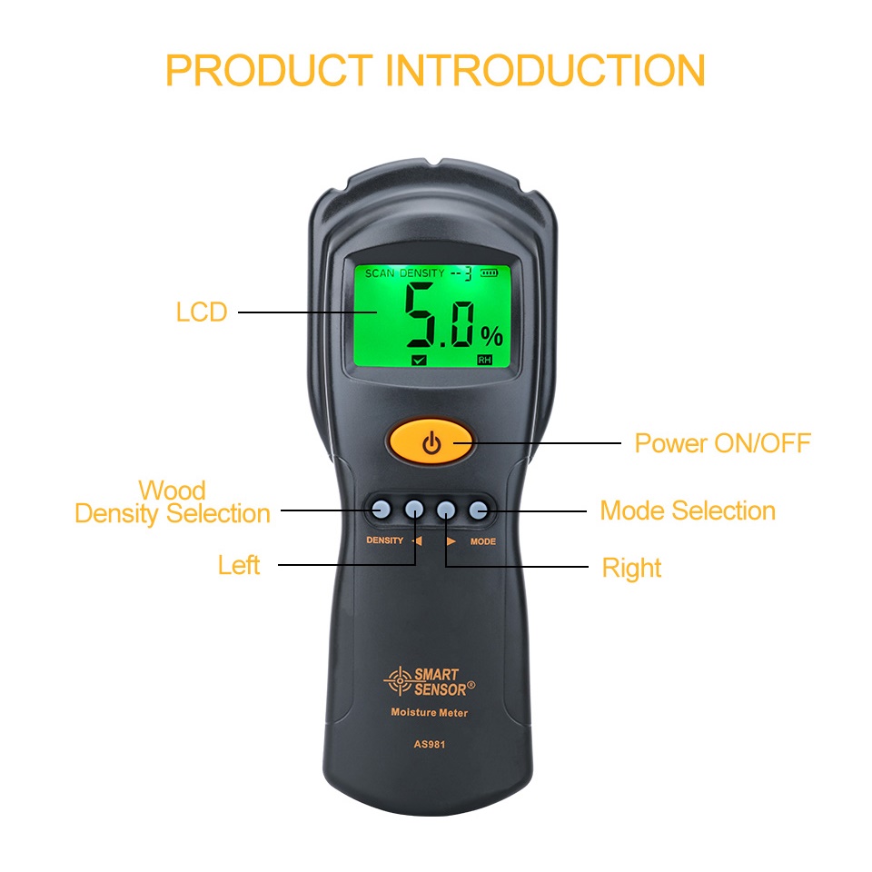 SMART SENSOR AS981 Digital Hyg - Lumber Woodworking 评论和价格