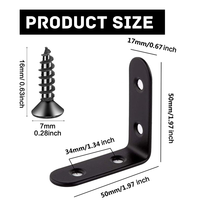 6-20Pcs L Bracket Right Angle  - Woodworking X Brace 评论和价格