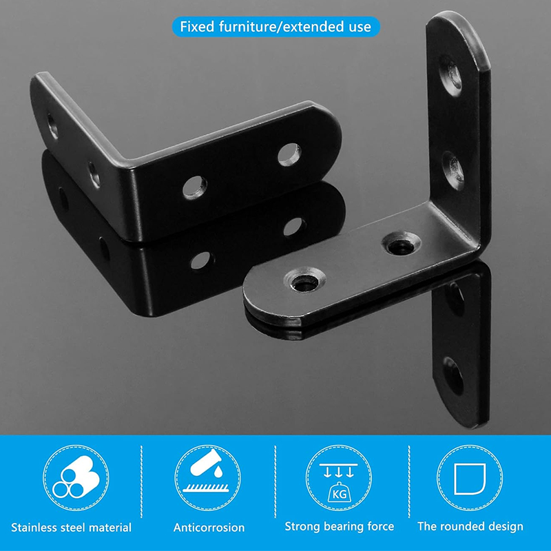 6-20Pcs L Bracket Right Angle  - Woodworking X Brace 评论和价格