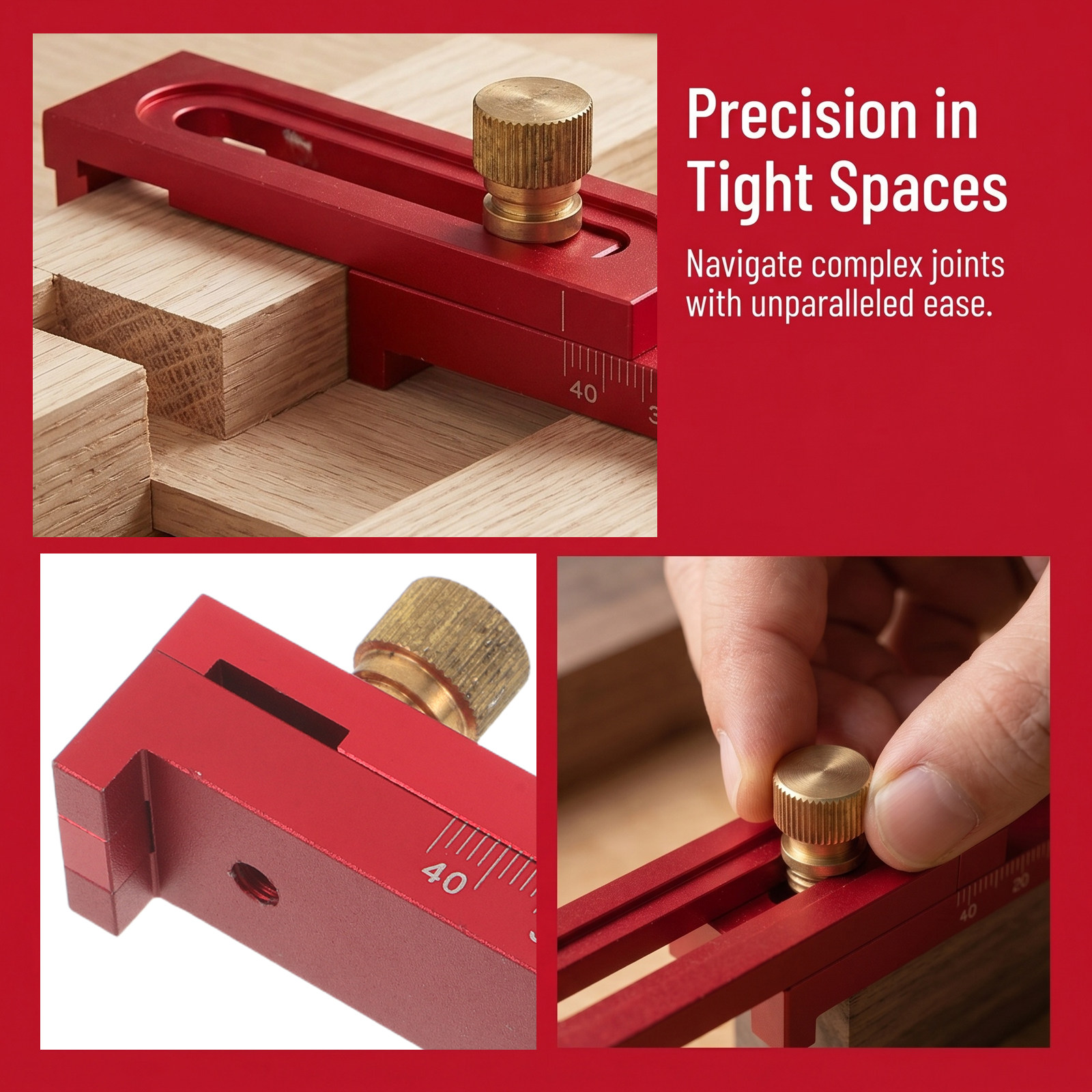Woodworking Measuring Ruler 5- - Woodworking Joints 评论和价格
