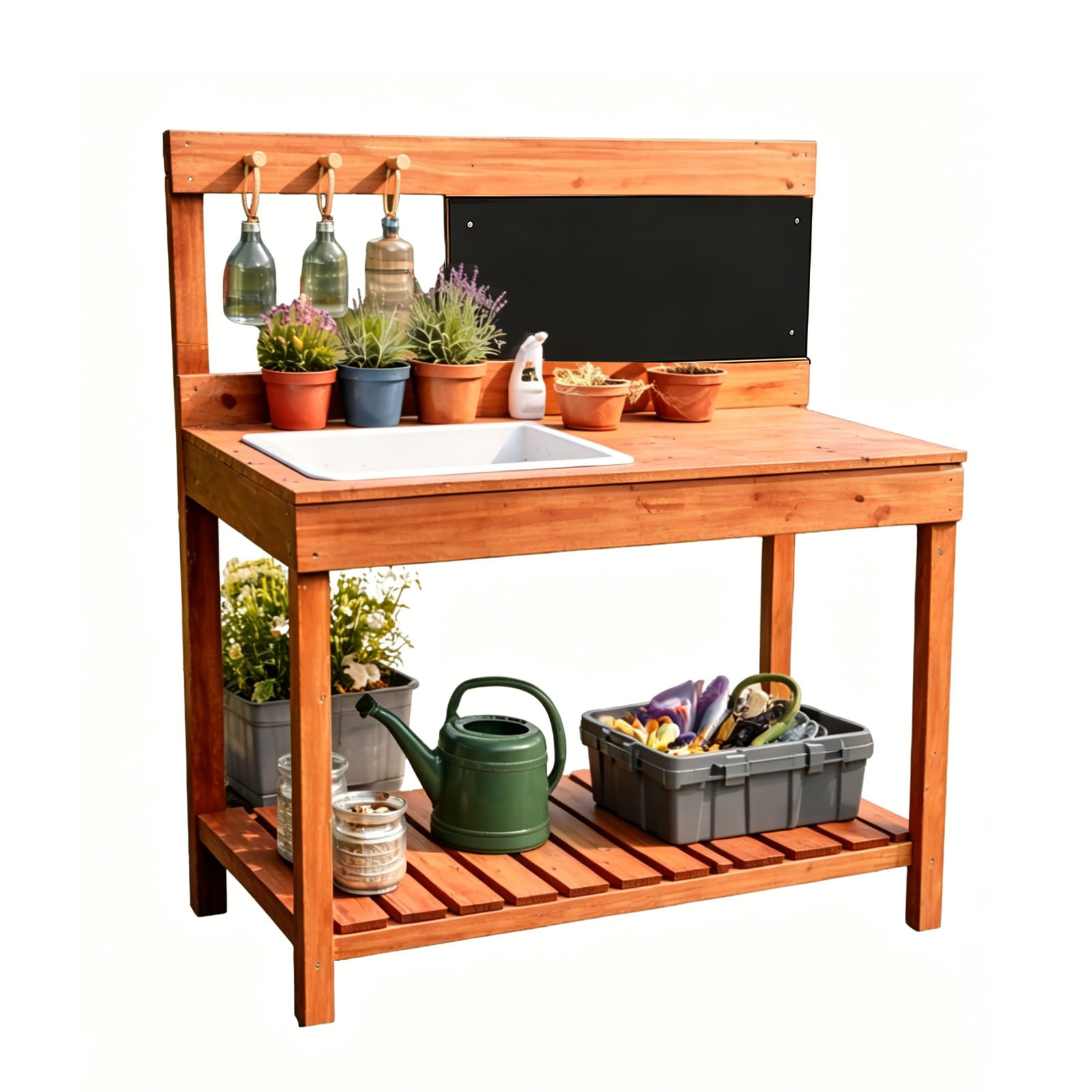 Wooden Potting Benches For Chi - Woodworking For Kids 评论和价格