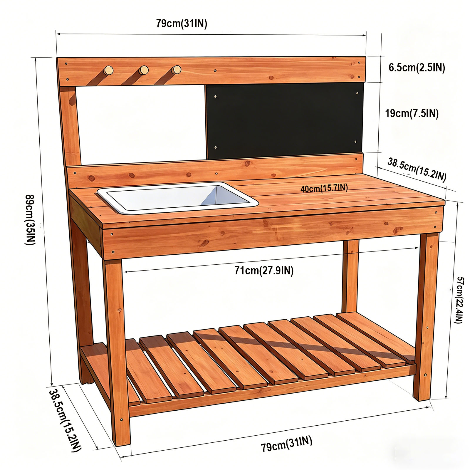 Wooden Potting Benches For Chi - Woodworking For Kids 评论和价格