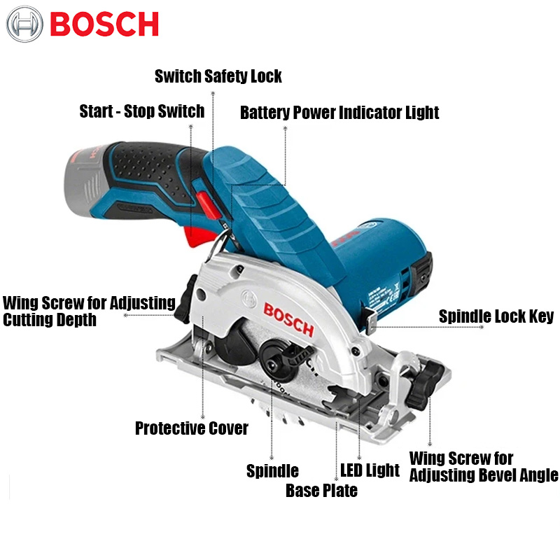 BOSCH GKS 12V-LI Electric Circ - Woodworking Electric Saw 评论和价格