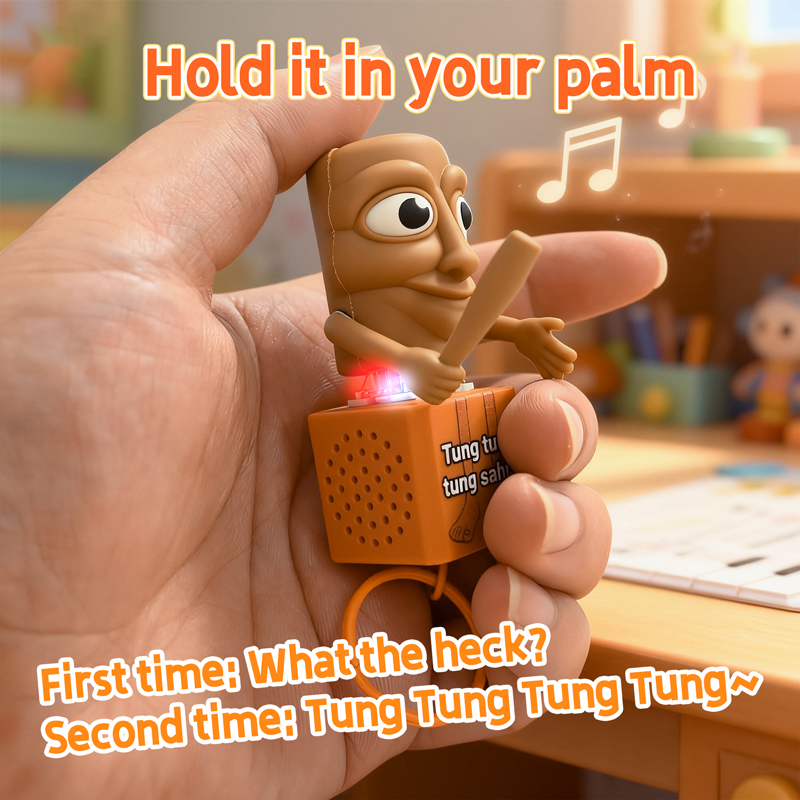 Tung tung tung Sahur Keychain  - Woodworking For Kids 评论和价格