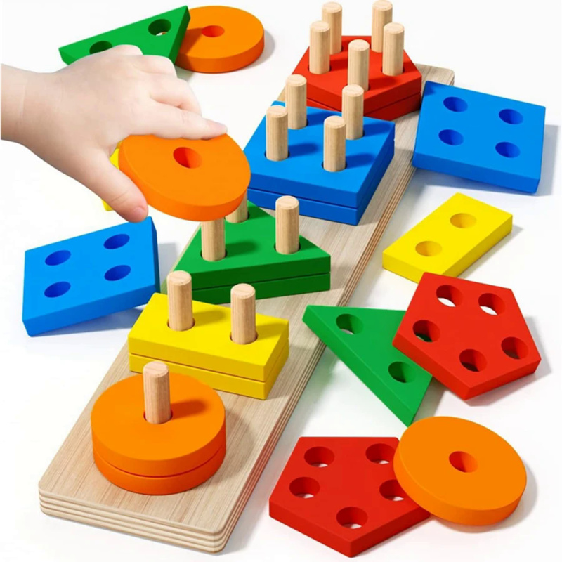 Montessori Wooden Toys Color S - Woodworking For Kids 评论和价格