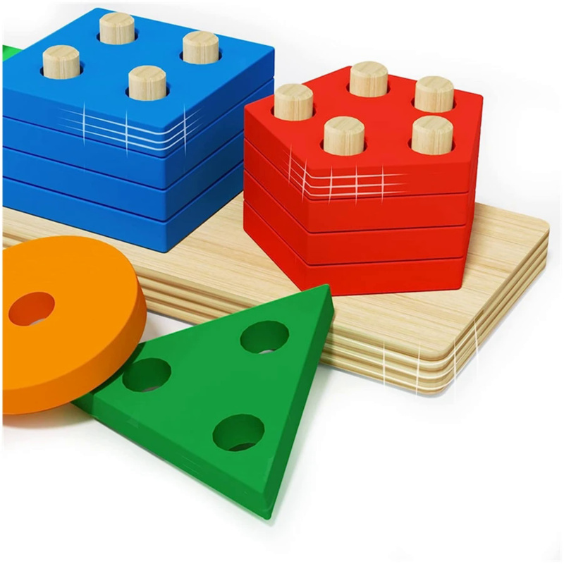 Montessori Wooden Toys Color S - Woodworking For Kids 评论和价格