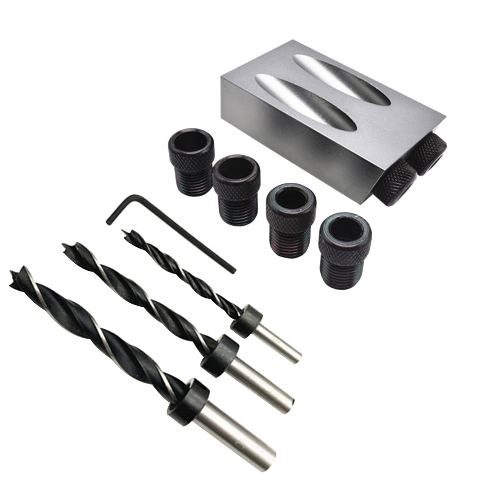 34pcs Oblique Hole Drill Set 1 - Woodworking Joints 评论和价格