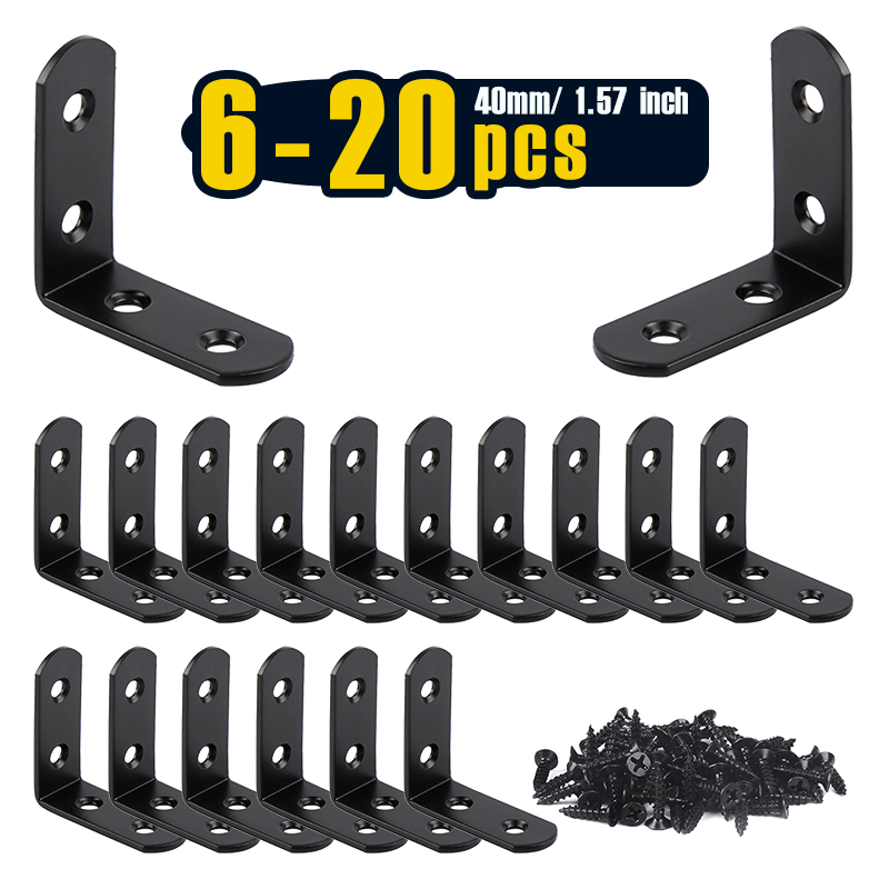 6-20 Pcs L Bracket Stainless S - Woodworking X Brace 评论和价格