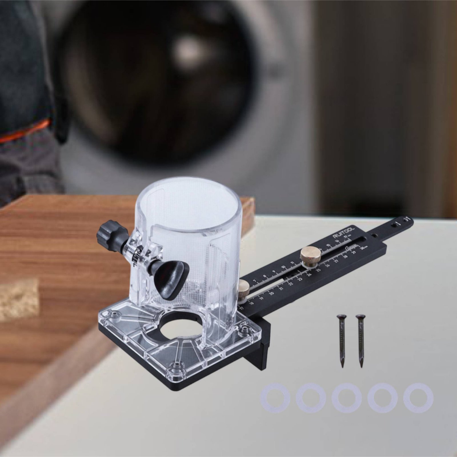 Router Circle Cutting Jig Mult - Woodworking Carpenter 评论和价格